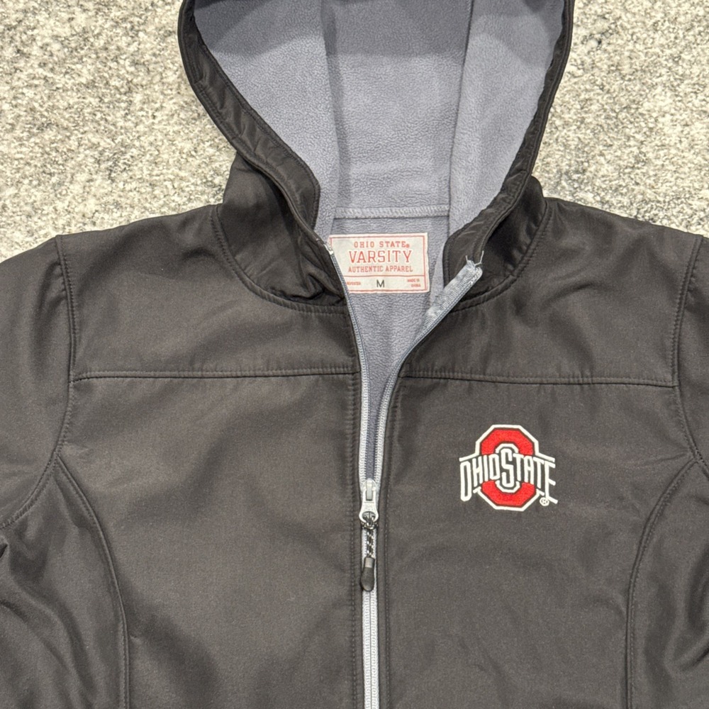 Ohio State Buckeyes Varsity Authentic Apparel Jacket Hoodie‎ Medium #355 - Picture 2 of 10